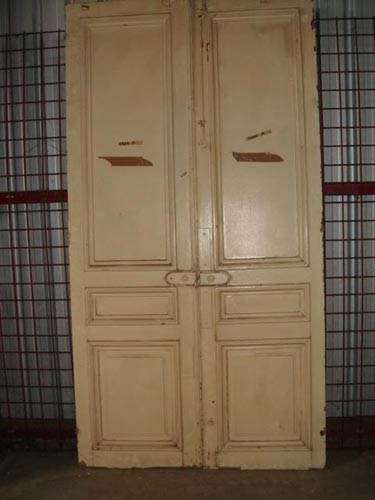 Pair French oak chateau doors H 250 cm 