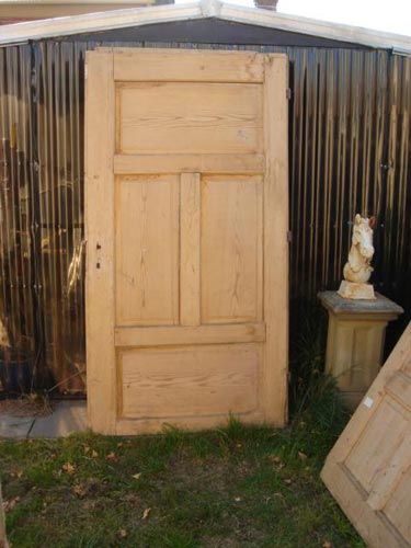 Antique stripped Irish pine broad door 