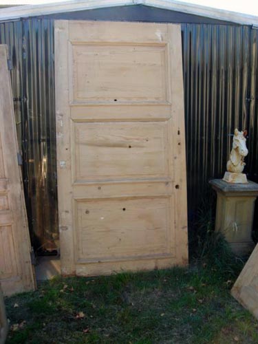 Antique European stripped Irishpine door