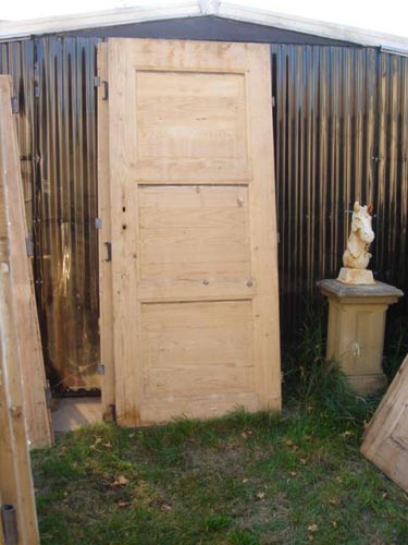 Antique European stripped Irishpine door 