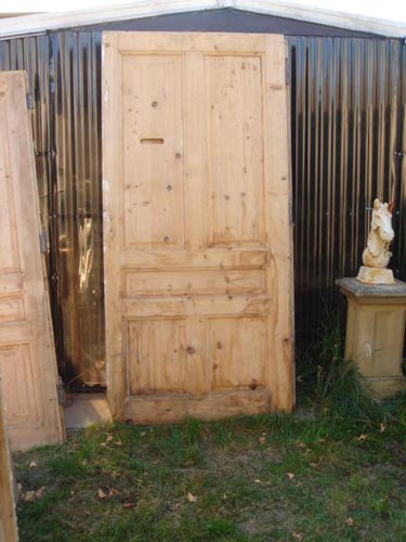 Antique European stripped Irish pine door