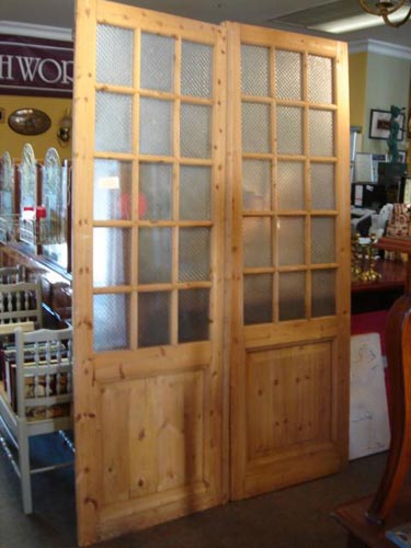Pair French Chateau doors glazed 