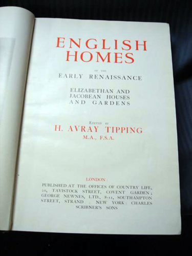English Homes Renaissance- by Tipping 1