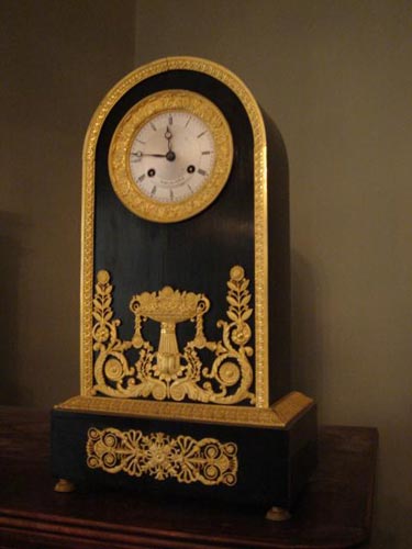 French Dome top ormolu empire clock