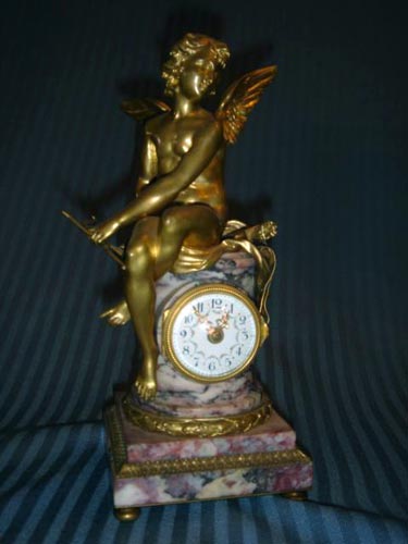 Marble cupid clock louis XVI