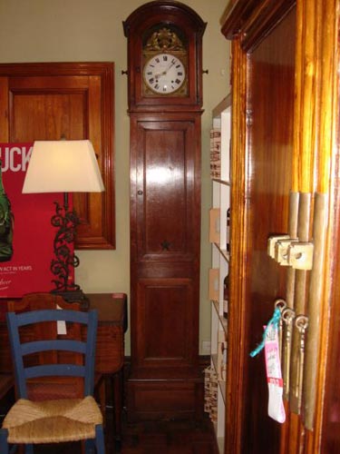 French Empire Cherrywood long case clock