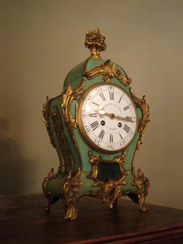 19th century Paris Boulle rococo clock