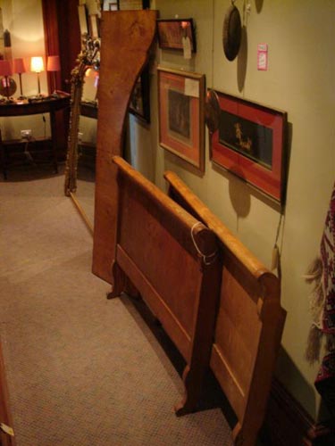 Biedermeier ashwood single sleigh bed