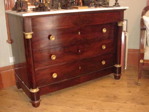 French Empire Mahogany commode Paris