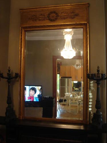 French Empire giltwood mirror 1810