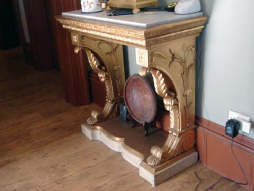 Swedish Giltwood console table