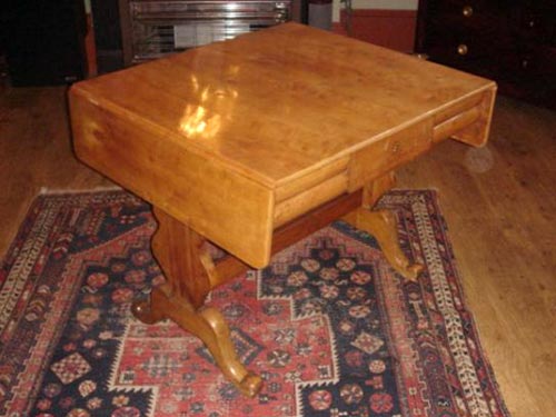 Swedish Birch Sofa table Biedermeier