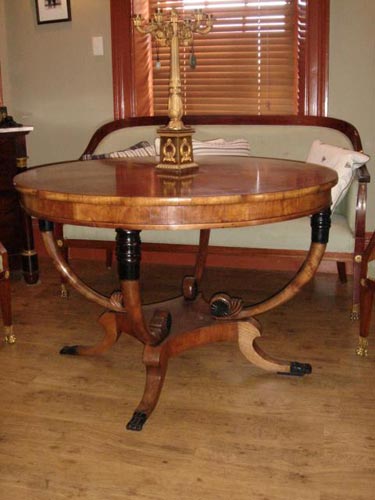 Biedermeier cherrywood centre table