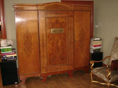 Empire Fruitwood 3 door armoire