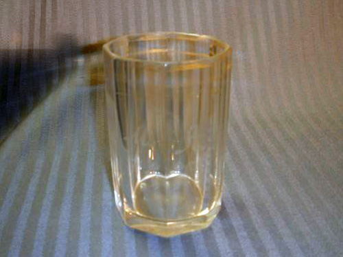 Monogrammed and gilt Biedermeier tumbler