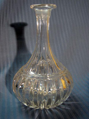 French tall neck decanter wine carafe
