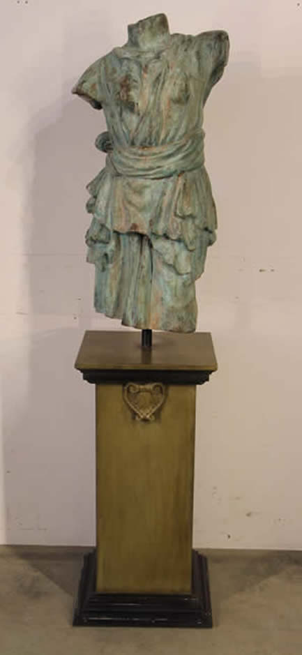 Antique Garden Statuary Cast Iron Statues Sculptures Life Size Four Garden Statues Urns Fountains Sculptures