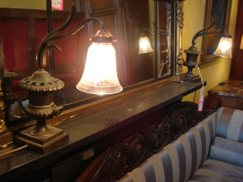 Pair regency bronze gasollier electrifie