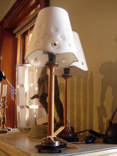 Vintage bobbin lamps