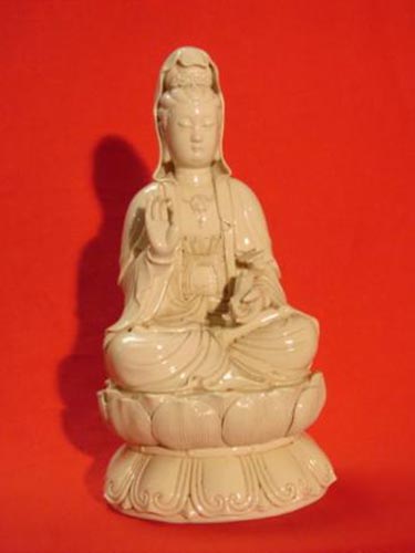 Ivory Porcelain goddess of mercy Guanyin