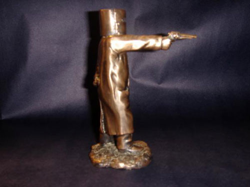 Bronze statue of Ned Kelly