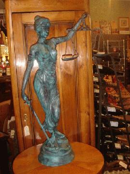 Solid Bronze Statue Of Justice