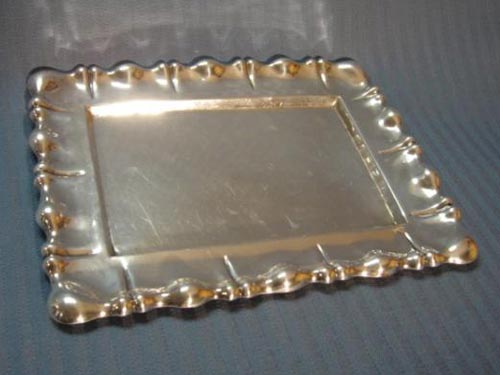 Solid Silver Biedermeier salver 1840