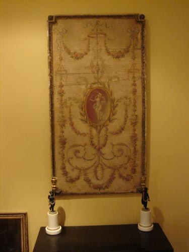 18th century painted neoclassical panel 