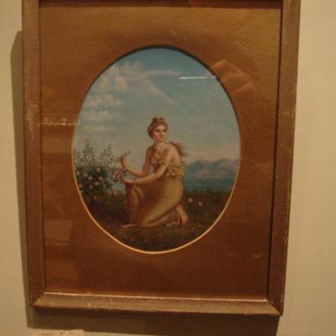 Oil on board of Grecian goddess