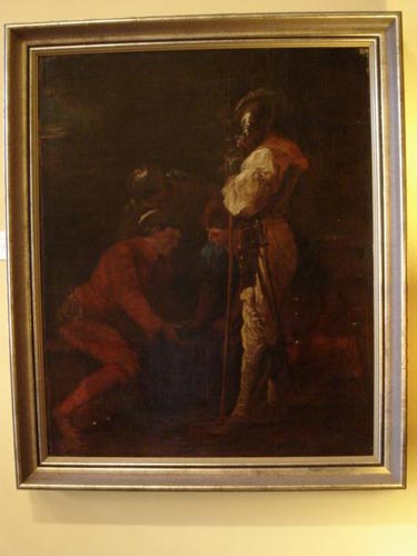 Oil on canvas after Salvatore Rosa 