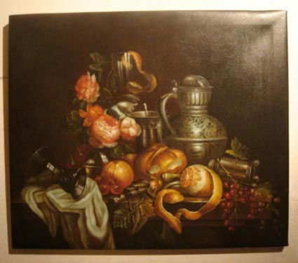Oil on canvas still life