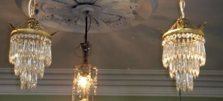 Pr french ormolu and crystal chandeliers