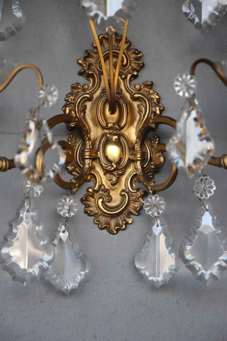 Vintage chandelier sales wall lights