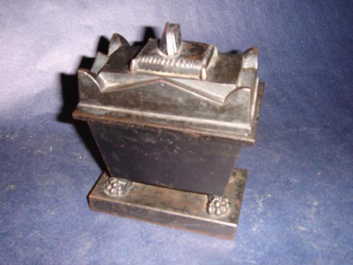 Berlin Iron sarcophagus inkwell